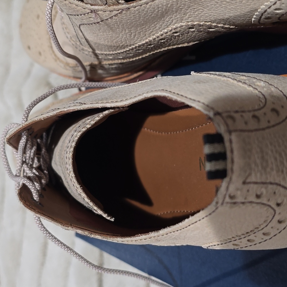 Wingtip suede Cole Haan men's shoes. Size 12 - Picture 4 of 7